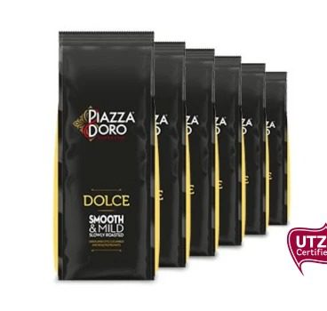 Piazza d’Oro Dolce – Espressobønner (6 x 1 kg)